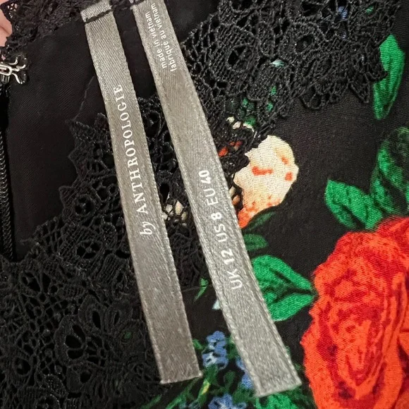 Anthropologie Lacy V-Neck Mini Dress - Size 8 - Picture 7 of 11